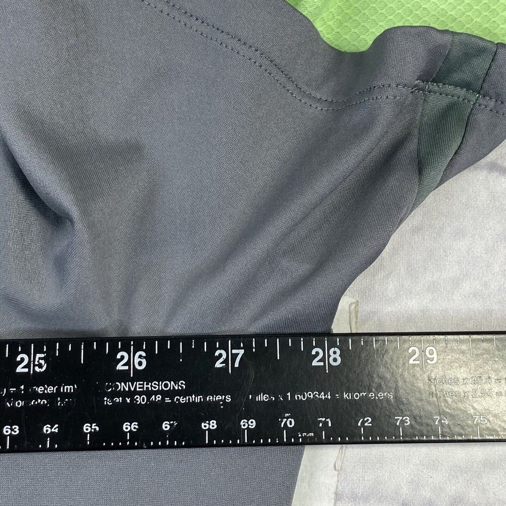 NIKE x Tiger Woods Collection Size XXL Mens Snap Front Golf Polo Gray / Green - Picture 6 of 15